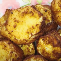 medallones de calabacin con bechamel rebozados y fritos