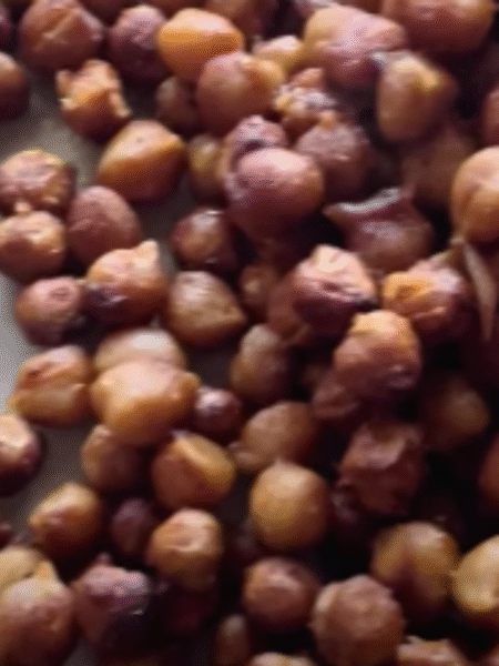 garbanzos dorados y crjientes