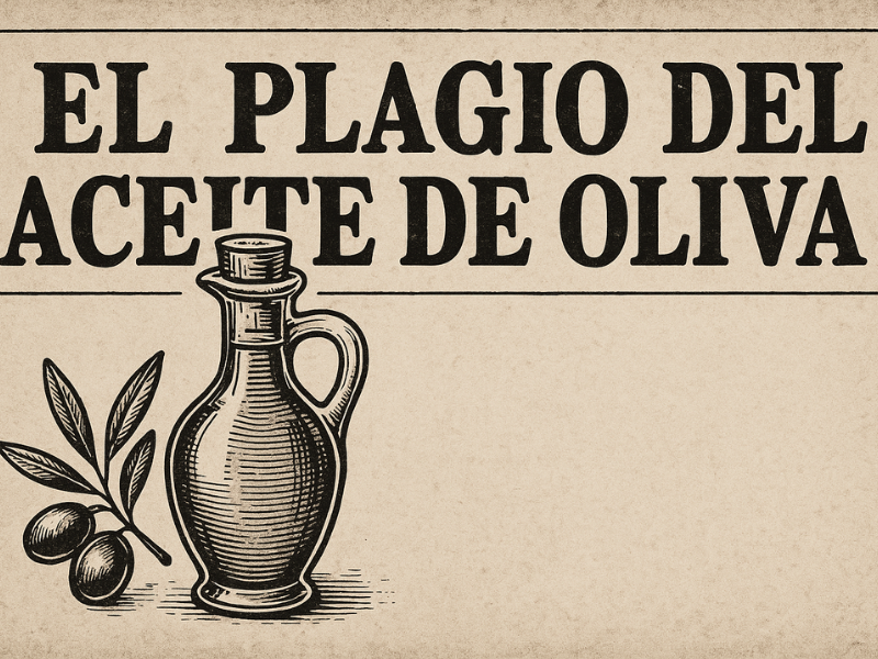 cartel plagio aceite de oliva