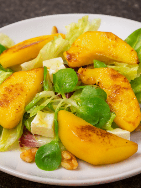 ensalada de melocotón