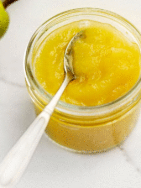 crema de limon en plato