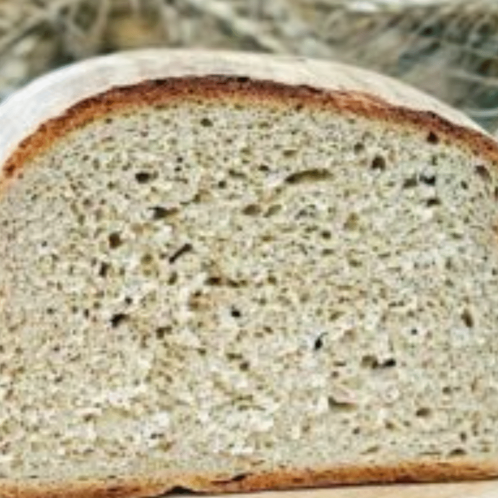 detalle del corte del pan casero en thermomix