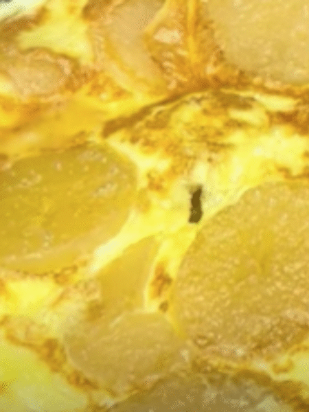 detalle de tortilla de patatas