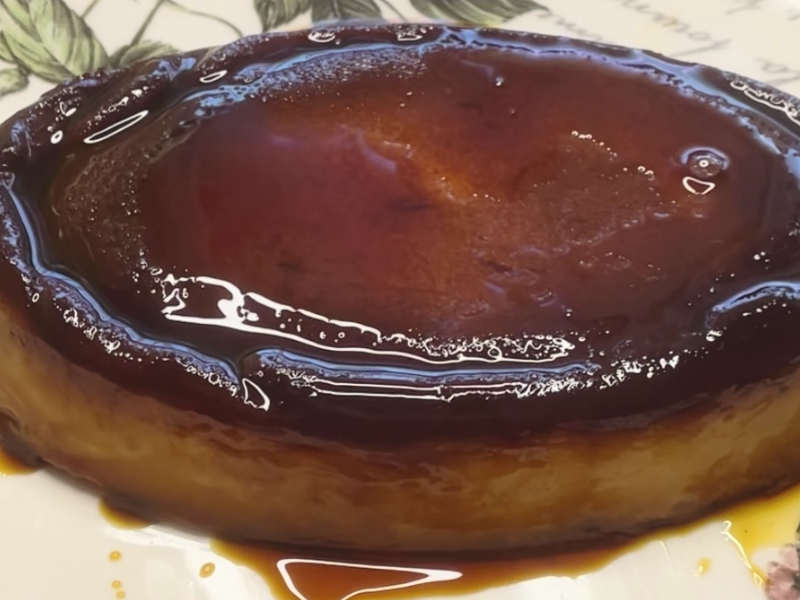 pudin enfriado y listo para comer