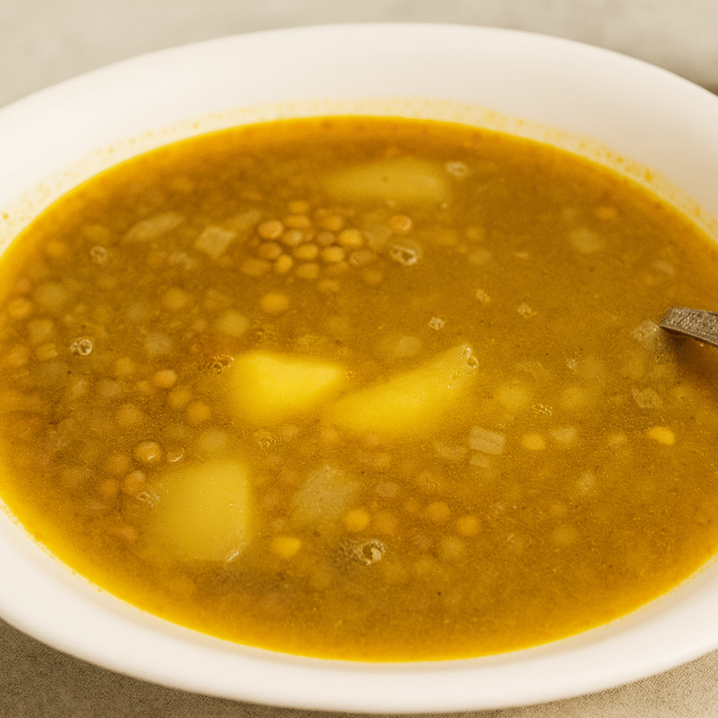 lentejas con calabacín