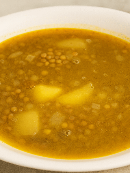 lentejas con calabacín