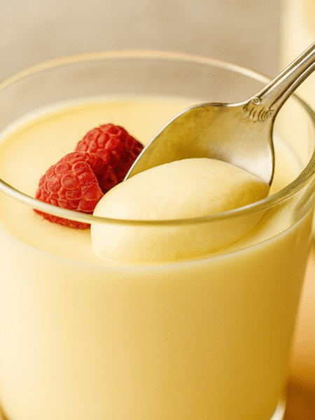 mousse de chocolate blanco