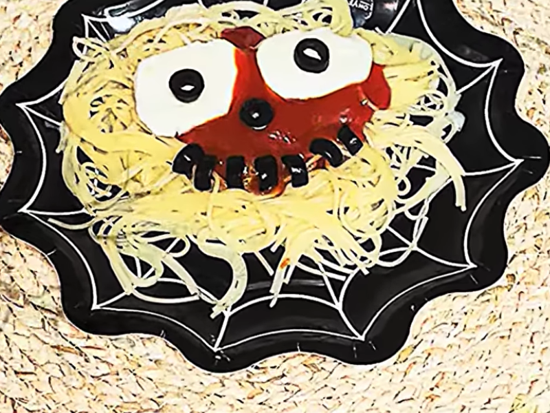 receta para halloween de pasta
