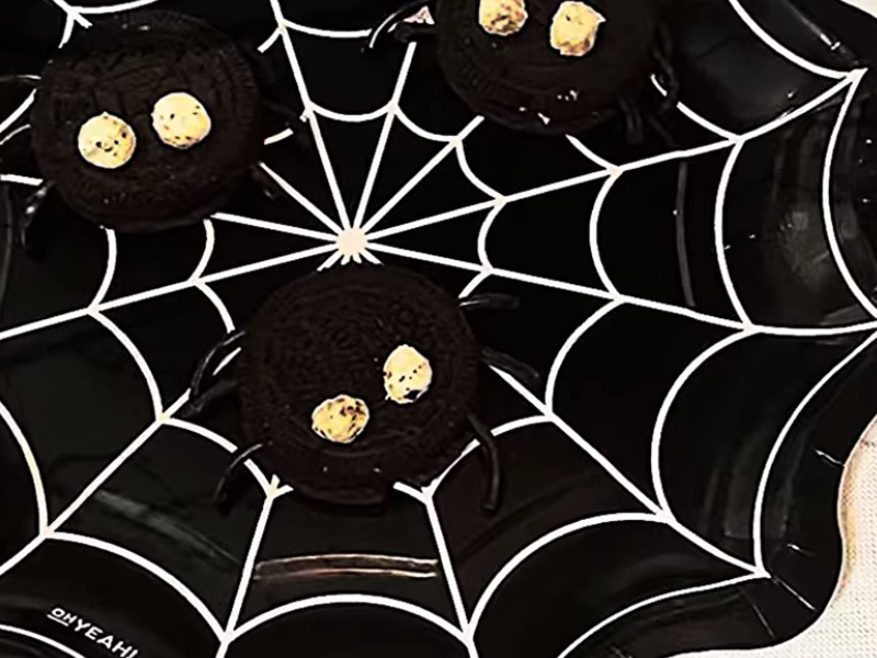 receta para halloween de galletas como arañas con regaliz