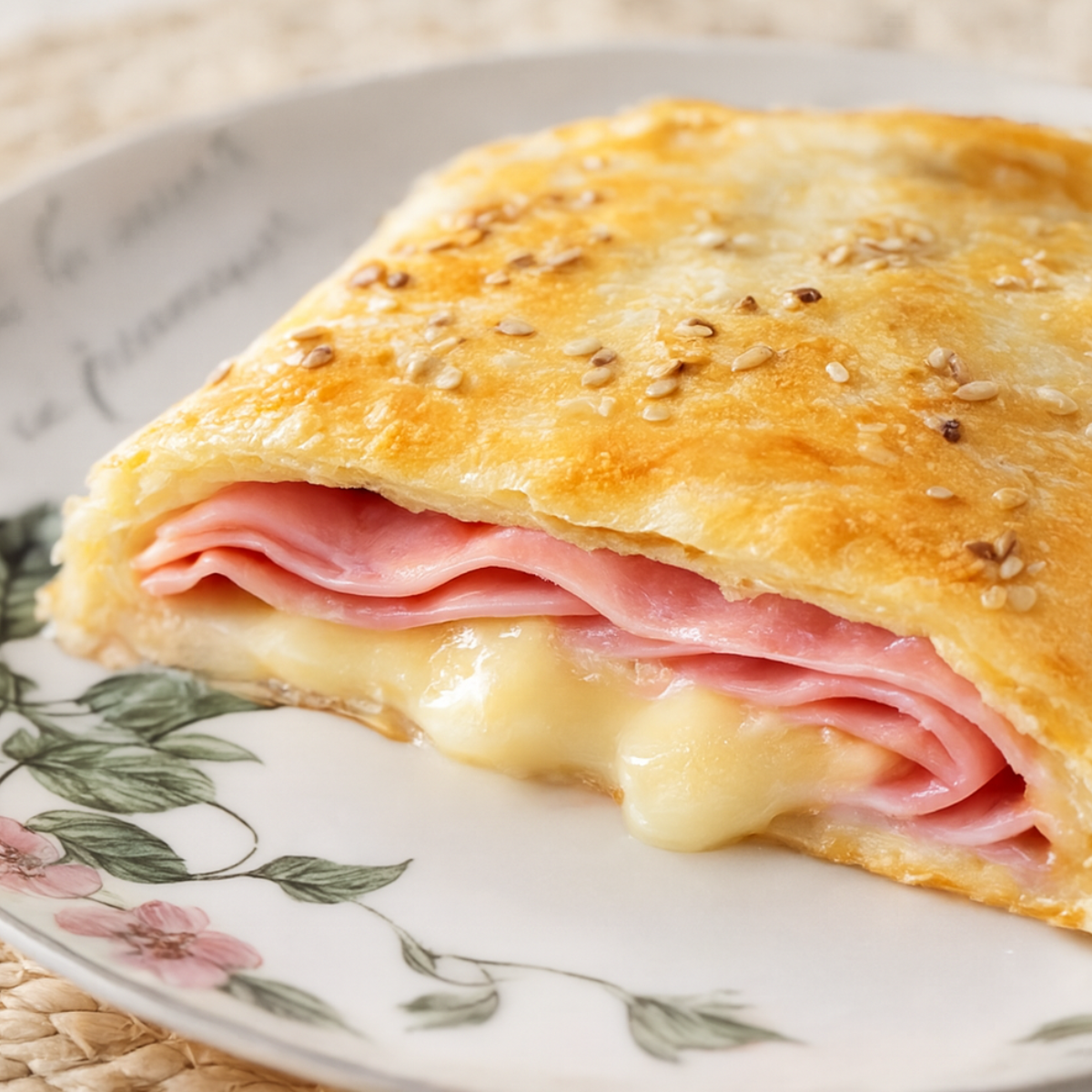 Empanada de jamón York y queso. una receta fácil, irresistible y con sabor a hogar.