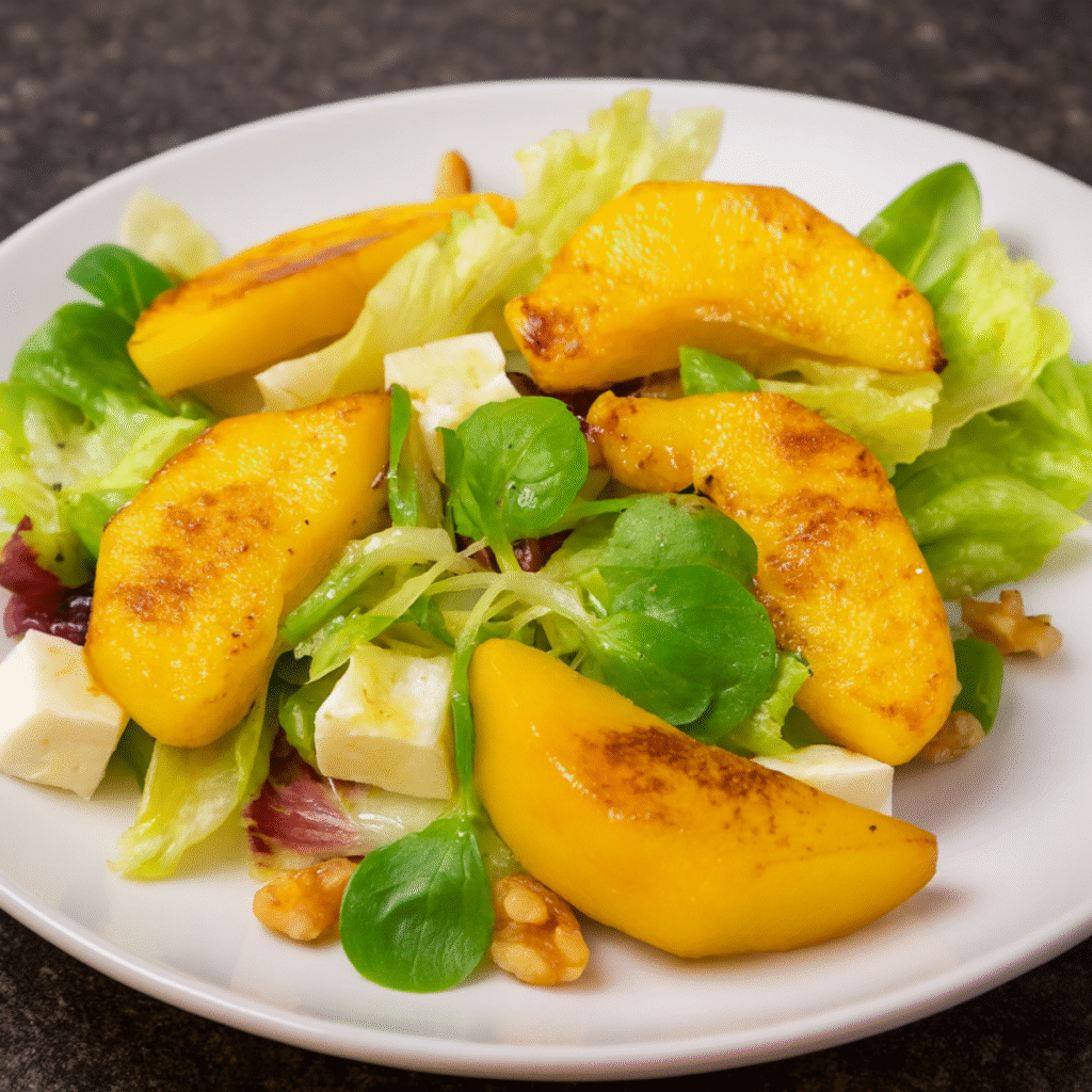 ensalada de melocotón