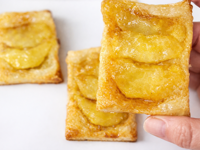 tartaletas de manzana invertidas