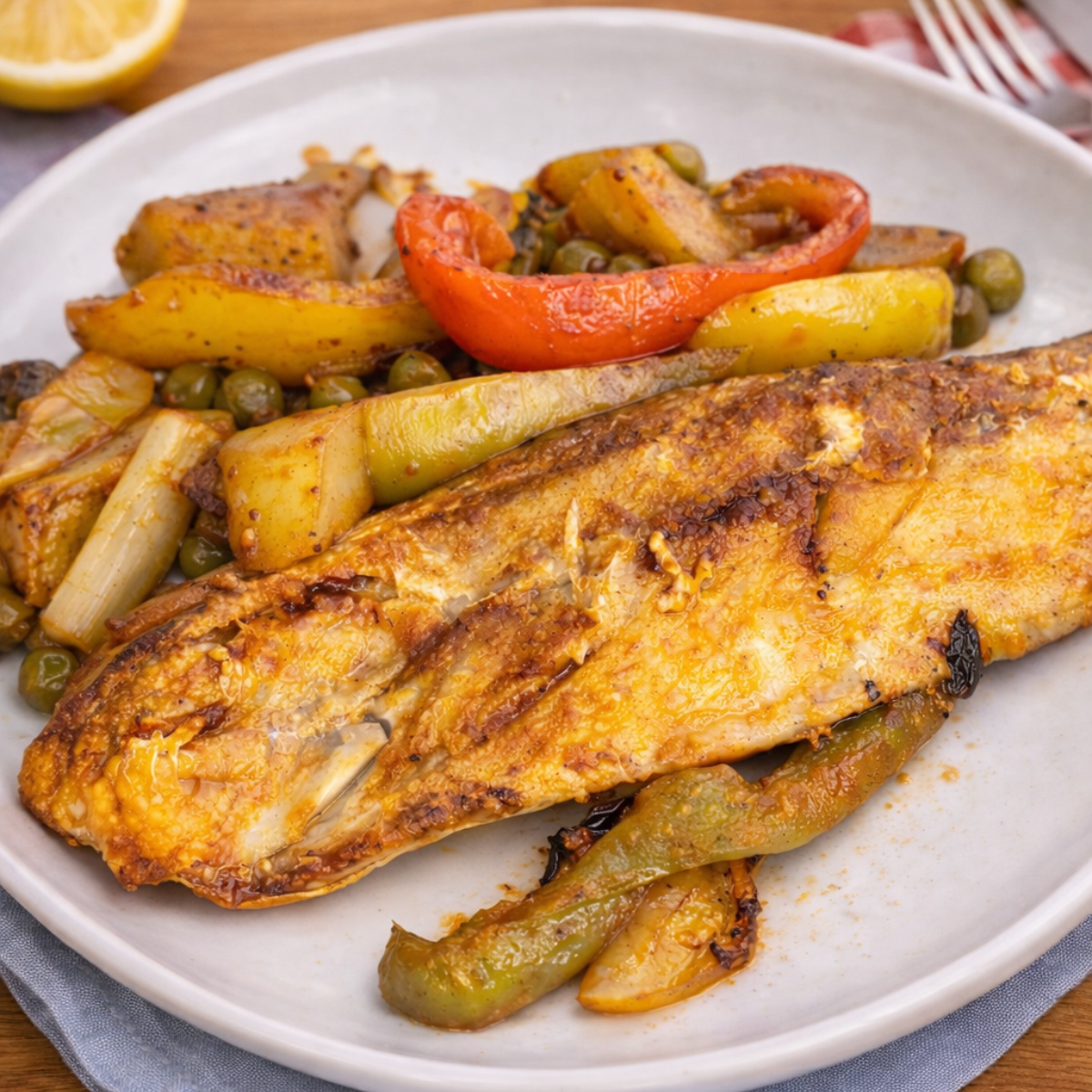 Deliciosa Caballa a la portuguesa.