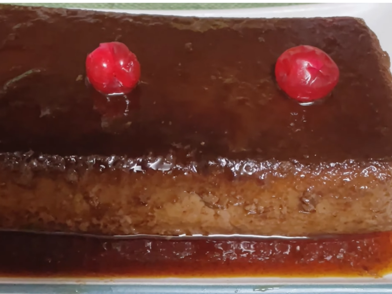 detalle flan chocolate