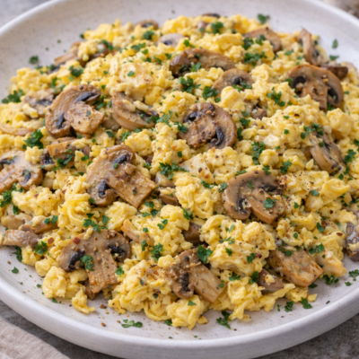 revuelto champiñones