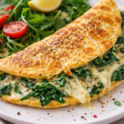 tortilla queso espinacas