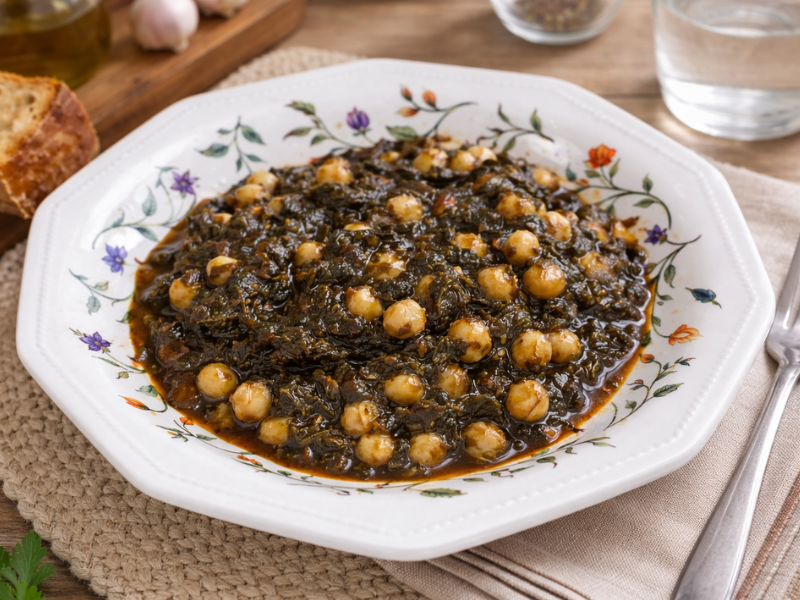 garbanzos con espinacas