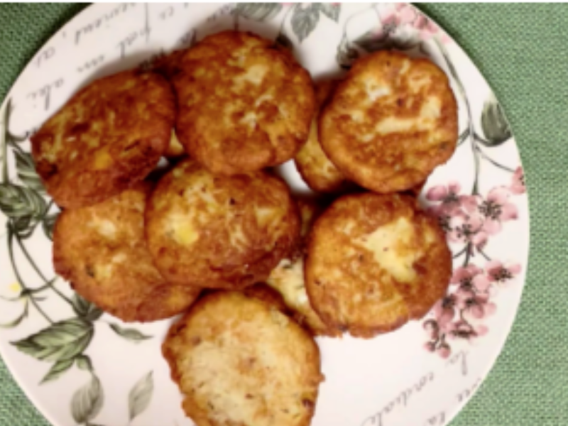 Tortitas de patata y atún