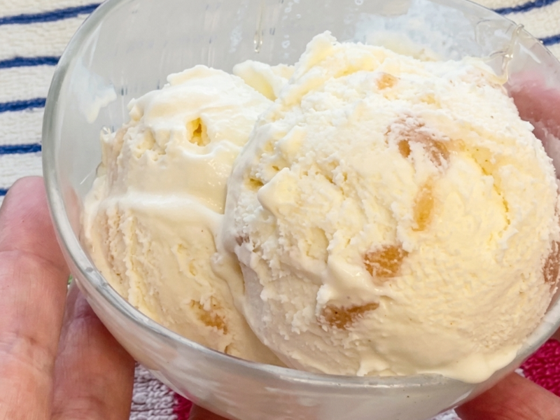 helado de sidra de manzana