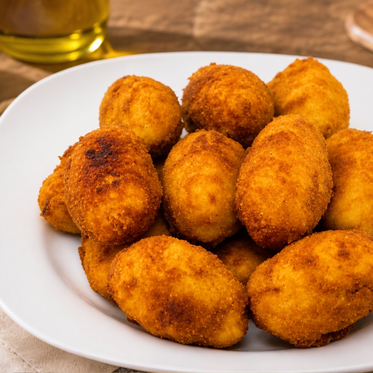 croquetas de jamón York y queso irresistibles. cremosas y absolutamente adictivas.